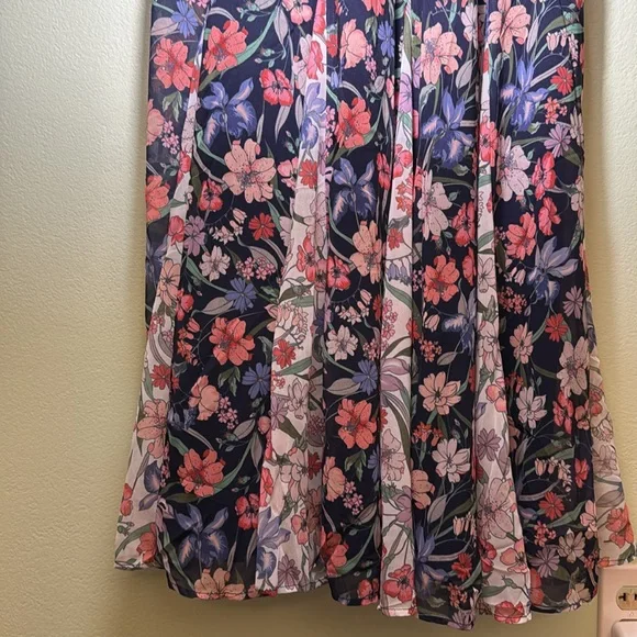 Anthropologie 12 Hutch Belinna Sleeveless V-Neck Godet A-Line Maxi Dress - Picture 7 of 13